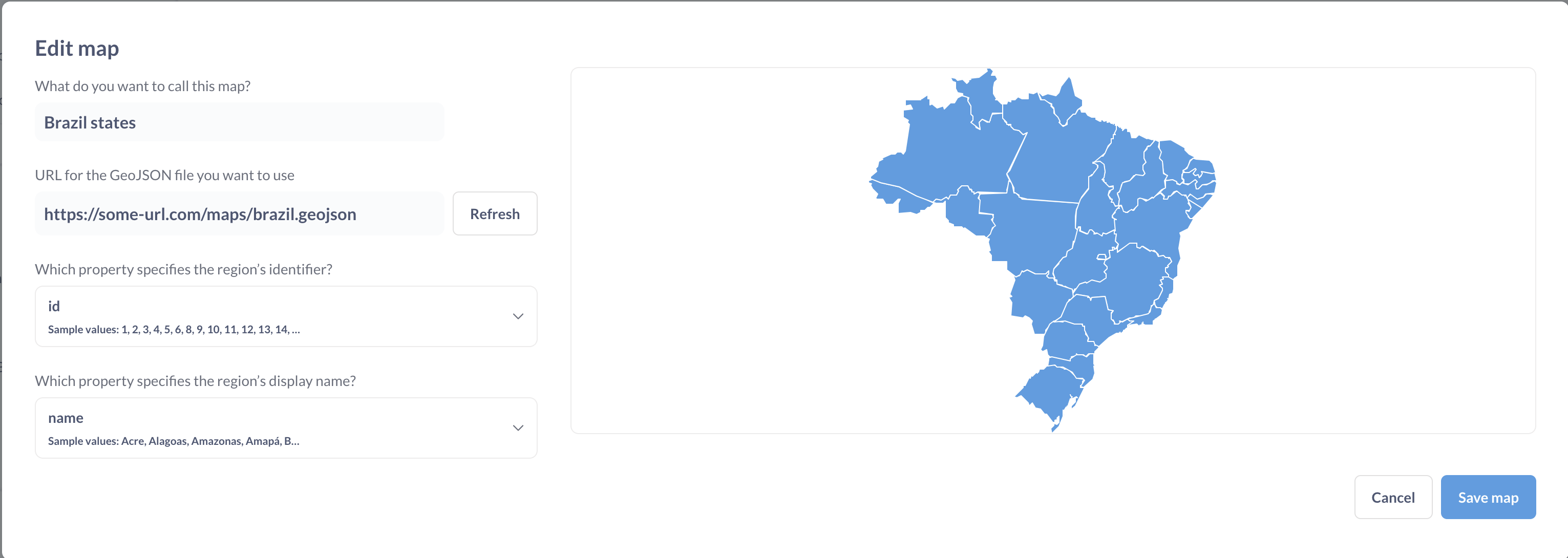 Uploading a custom GeoJSON